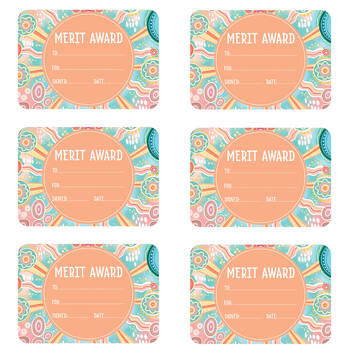 6x 30pc Learning Can Be Fun Sacred Country Merit Award Certificates A5