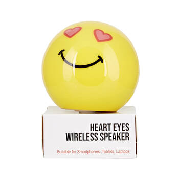 Carter Emoticon Bluetooth Speaker - Heart Eyes