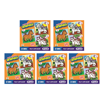 5PK Frank Educational My First Puzzle Animals 12.5cm Jigsaw Game 3+