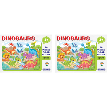 2x 24pc Frank Educational Floor Jigsaw Puzzle Dinosaur 3+