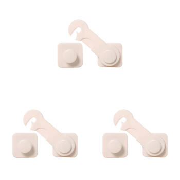 3PK Dreambaby Furniture & Glass Cabinet Plastic Catch Child Safety Lock