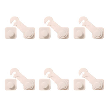 6PK Dreambaby Furniture & Glass Cabinet Plastic Catch Child Safety Lock