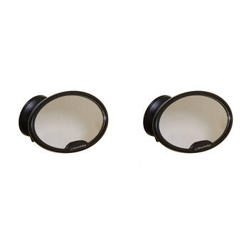 2PK Dreambaby Ezy-View Baby Mirror w/ Suction Cup - Black