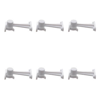 6x 2pc Dreambaby Door Catch Child Safety Door Stopper - White