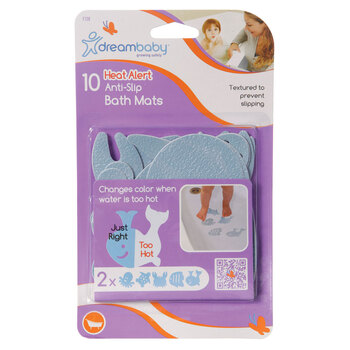 10pc Dreambaby Watch Your Step Heat Alert Anti-Slip Bath Mats