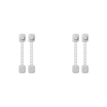 2x 2pc Dreambaby Twist 'N Lock Multi-Purpose Latches - White