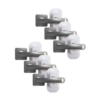6PK Dreambaby Baby/Kids Safety Adhesive Lever Non Key Door Lock White