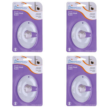 4PK Dreambaby Silicone Finger Pinch Guard Child Proof Door Stopper