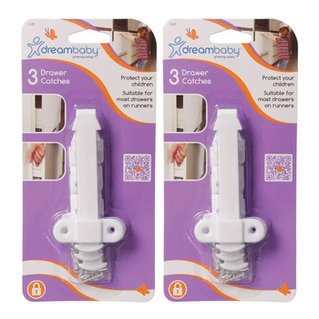 6pc Dreambaby Baby Safety Drawer Catches