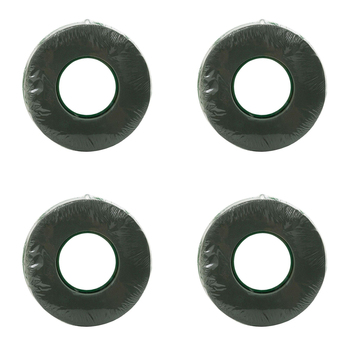 4PK Belle Foam Wet Ring Round 20cm Florla Party Decor - Green