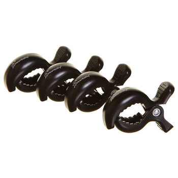 4pc Dreambaby Strollerbuddy 7.5cm Clips For Stroller/Pram Black