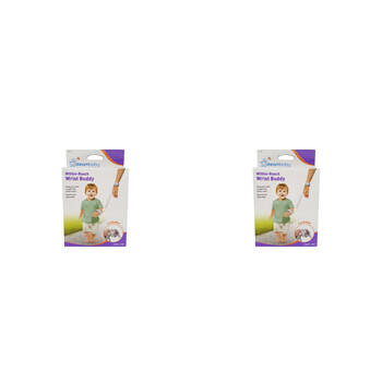 2PK Dreambaby Within Reach Wrist Buddy Kids/Toddler Harness - Grey