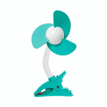 Dreambaby Ezy-Fit Clip-On Fan For Stroller - Aqua/White
