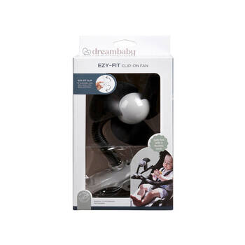 Dreambaby Strollerbuddy Ezy-Fit Clip-On Fan - Black