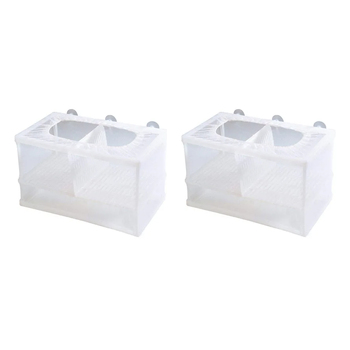 2PK Boyu Aquarium/Fish Tank Net Style Fish Breeder Double 15x25x15cm