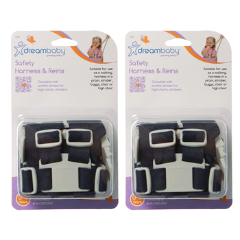 2PK Dreambaby Safety Harness & Reins - Navy