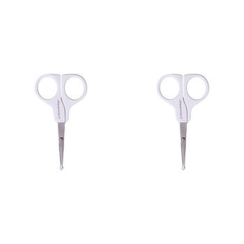 2PK Dreambaby Baby Safety Scissors Trimmer Grooming - White