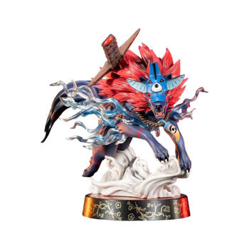 Okami Oki Wolf Form 9" PVC Statue Action Figure Toy