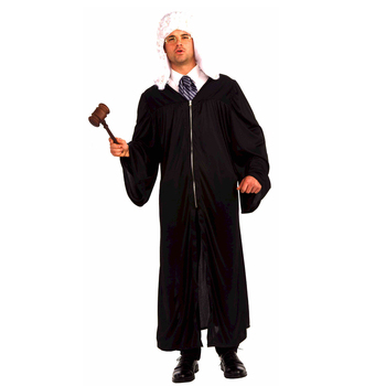 Rubies Judge Robe Costume/Outfit Black - Standard