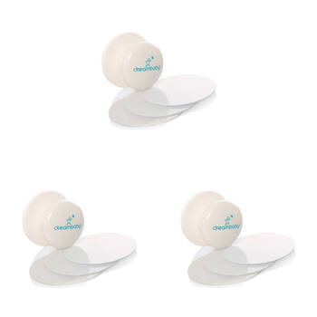 3PK Dreambaby Gripsafe Suction Knob Grip Handle Non-Slip - White