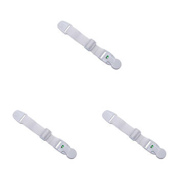 3PK Dreambaby Ezy Check Strap Latch Safety Lock 25cm - White