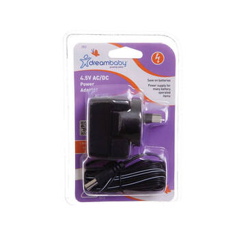 Dreambaby 4.5 V AC/DC Plug-in Power Adapter - Black