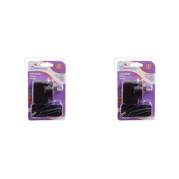 2PK Dreambaby 4.5 V AC/DC Plug-in Power Adapter - Black