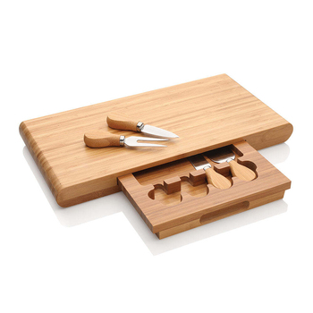 Stanley Rogers Bamboo Cheese Board & Knife Set 5pc