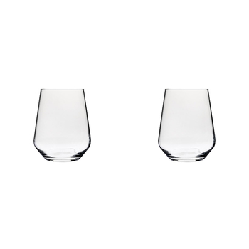 2 x 4pc Wiltshire Classico Stemless Wine Drinking Glasses Set 435ml
