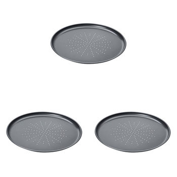 3PK Wiltshire Easybake Round Pizza Pan Crisper 31x1.5cm