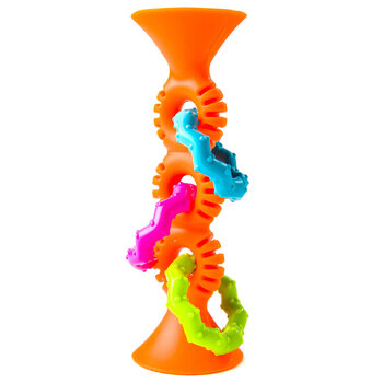 Fat Brain Toys PipSquigz Loops Sensory Toy Orange 6m+