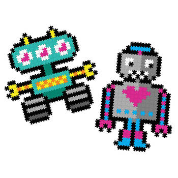 700pc Fat Brain Toy Co Jixelz Puzzle Toy Set Roving Robots 6y+
