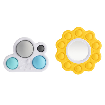 2pc Fat Brain Toy Co Dimpl Billow & Bright Popping Toy 10m+