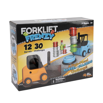 Fat Brain Toys Co Forklift Frenzy Barrel Stacking Kids Toy 6+
