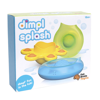 3pc Fat Brain Toys Co 12cm Dimpl Splash Kids Bath Toy 18m+