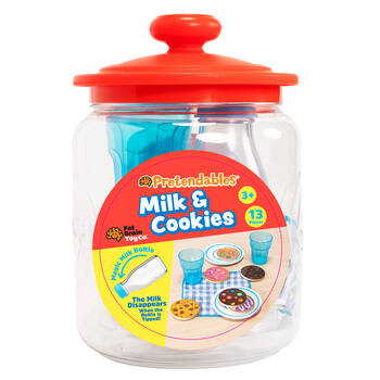 13pc Fat Brain Toys Pretendables Milk & Cookies Toy Kids 3y+