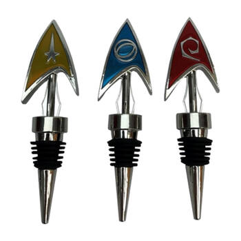 3pc StarTrek Bottle Stoppers Delta The Original Series 