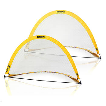 2pc Football Australia Pop-Up Fastnet Soccer Goals Teardrop 2x1m