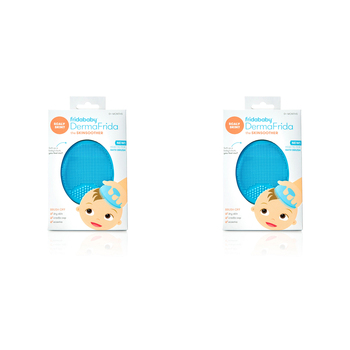 2PK Frida Baby/Infant Toddler Grooming Head to Toe Bath Brush 0m+ - Blue