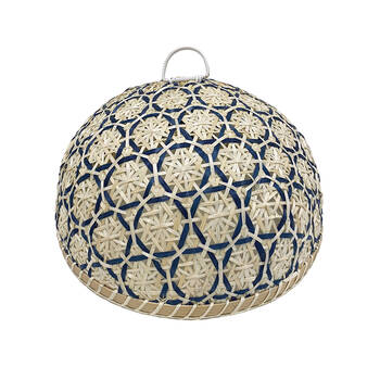 NF Living Bamboo Food Cover 35x17 Wood Tabletop Supplies Navy