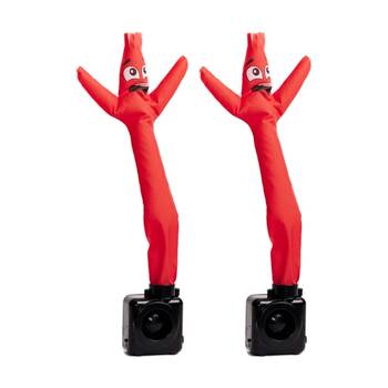 2PK  Funnybone Mini Wacky Waving Inflatable Tube Guy Desk Fun Animation Toy