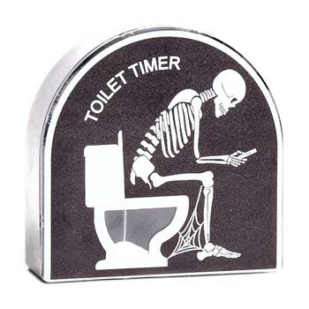  Funnybone Toilet Timer Bathroom Countdown Hourglass Fun Prank Gift