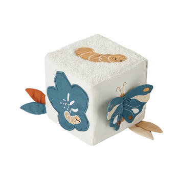 Fabelab Fabric Cube Newborn Baby Sensory Tactile Toy My Little Butterfly 12cm