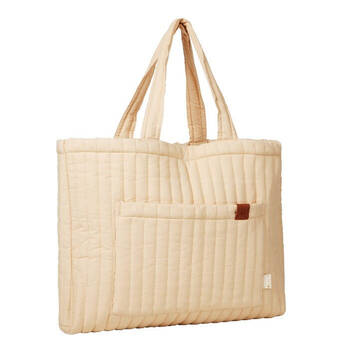 Fabelab Quilted 100% Organic Cotton Weekender Tote Bag 60cm Wheat