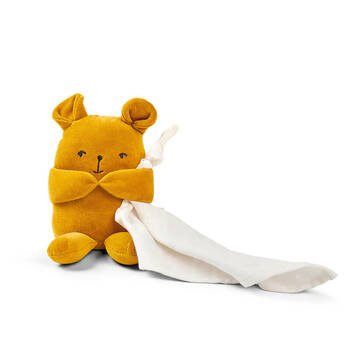 Fabelab Fabbie Music Box Newborn Baby Cuddle Stuffed Animal Toy Bear Brown