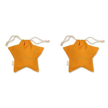 2PK Fabelab Christmas Gift Bag String Pouch Xmas Decoration Star