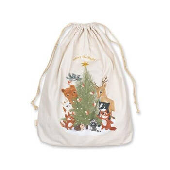 Fabelab Christmas Woodland Sack String Bag Xmas Decoration 50x60cm Large