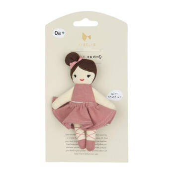 Fabelab Organic Soft Cotton Baby/Infant Toy Pocket Friend Ballerina 14cm 0y+