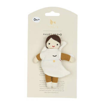 Fabelab Organic Soft Cotton Baby/Infant Toy Pocket Friend Moon 14cm 0y+