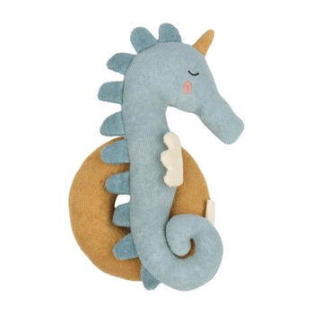 Fabelab Organic Cotton Baby/Infant Seahorse Rattle Slate 0y+